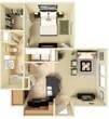 Renovated-One Bedroom, One Bathroom, 600 SQFT