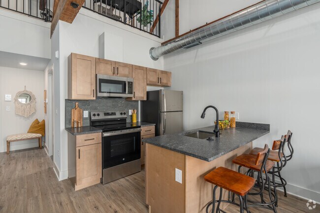 1 habitación, 1 baño con loft - 773 pies cuadrados - Cocina - Trent Manayunk