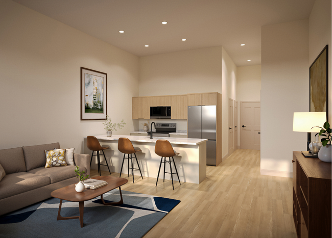 The Emery One Bedroom Rendering - The Emery