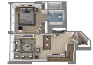 05 The Imperial 1 Bedroom 1 Bathroom Water View 560 Sqft.png - Edison Grand