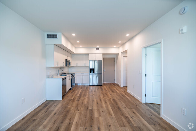 1BR, 1BA - 670SF - Living Room/Kitchen - Adrian Builders at Eureka-18305 &amp; 18355