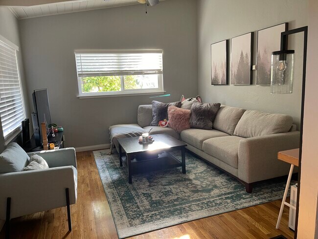 Living room (shown furnished for ideas) - 2540 Robinson Ave