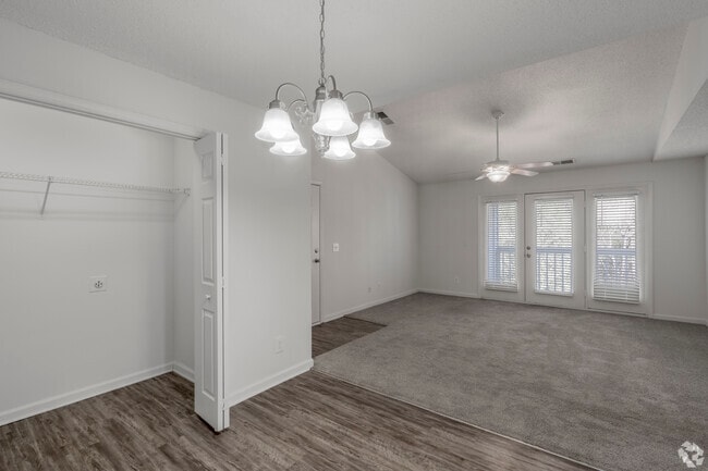 3rd Floor - 2BR, 2BA - 1,080SF - Living Room - Riverfront