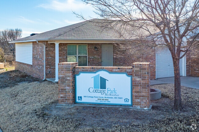 Sign - Cottage Park McAlester A 62+ Senior Community