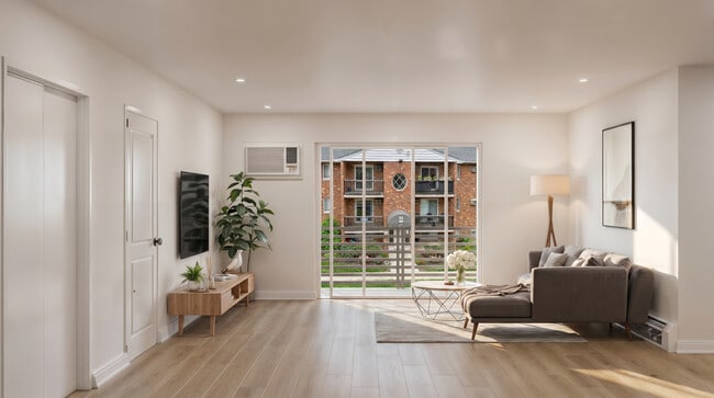 Rendering of Southgate's Brand New 2BR Living Room - August 2026 - Southgate Gardens Apartments