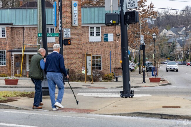 Mount Lookout's sidewalks create a walkable feel to the area.