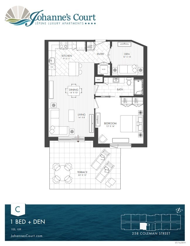 Building Photo - 1 Bedroom + Office with Terrace | Lepine Apartments