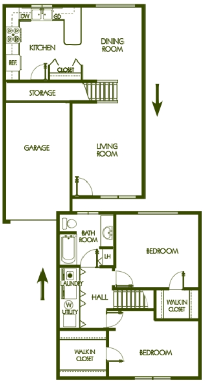 2HAB/1.5BA - East Creek Carriage Homes