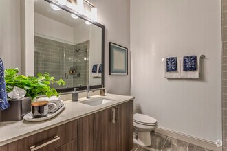 2BR, 2BA - 1057 SF B1 - Bathroom - Isaac Apartments