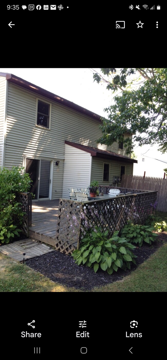 Private deck and fenced in backyard - 27 Hanover Dr