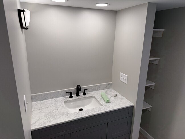 Lower level bathroom sink - 1555 Jackson St