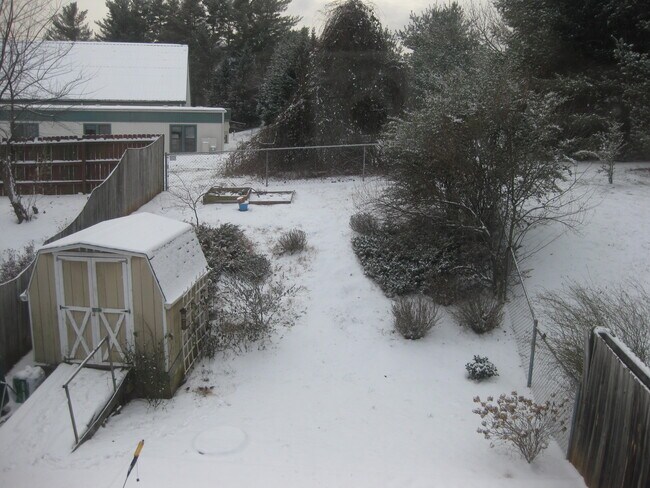 Gran patio trasero cercado sin vecinos detrás. - 433 Riverside Ave