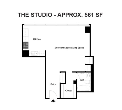 Reserve Square Apartments – Studio