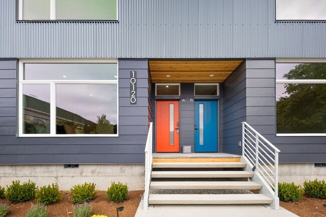 Unit Entry (orange door on the left) - 10120 NE 185th St