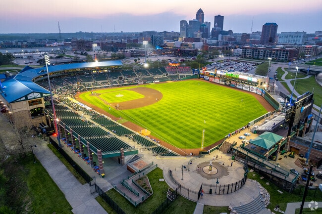 Principal Park is home to the Chicago Cubs' affiliate, the Iowa Cubs.