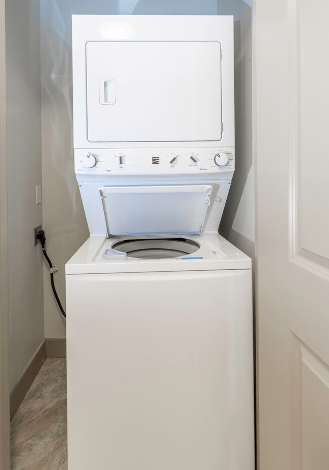 Stacked Washer Dryer - Dry Creek Apartments