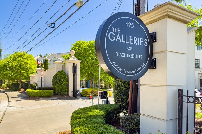 The Galleries of Peachtree Hills is a popular shopping destination.