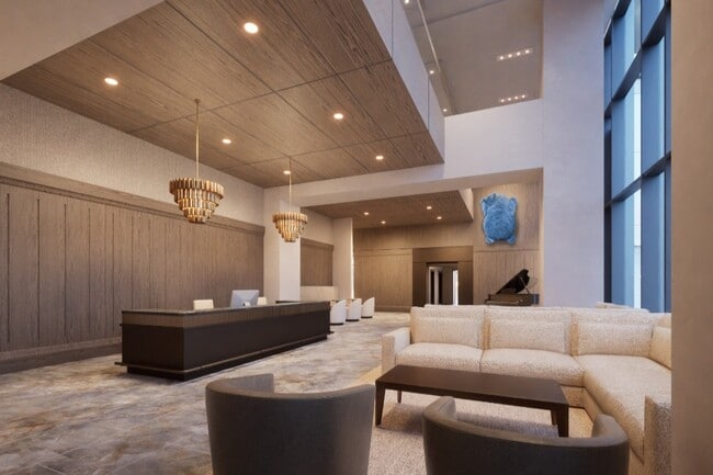 Lobby with 24-hour concierge - BLVD Haley