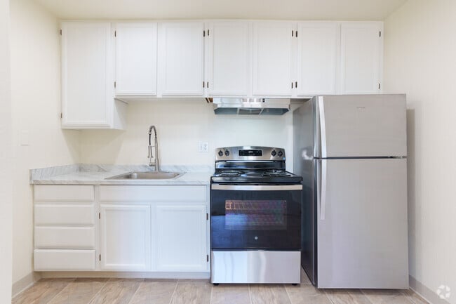 1BR, 1BA - 500SF - New Unit - Kitchen - Fletcher Towers