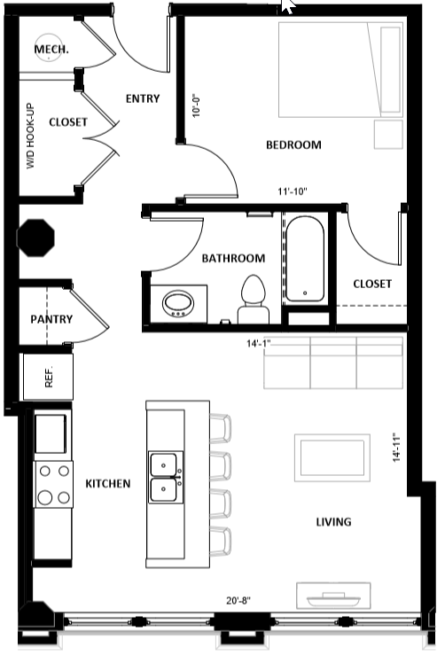Foto del interior - Illinois Street Senior Apartments