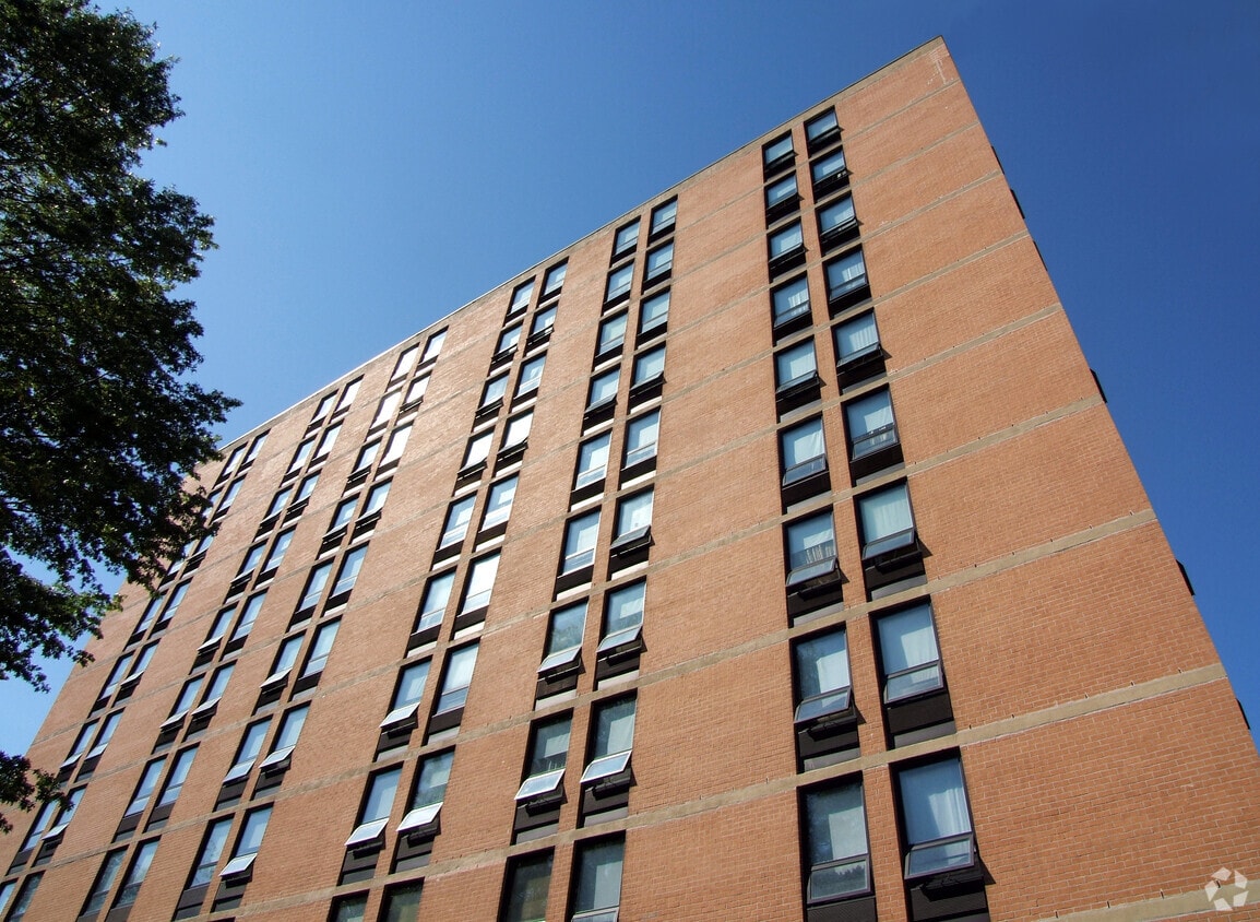 View from the southwest - Baynard Apartments