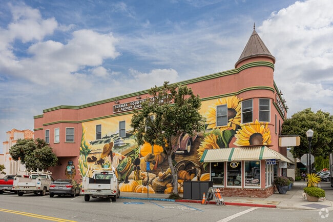 Murals like these can be found in the historic downtown of Half Moon Bay.