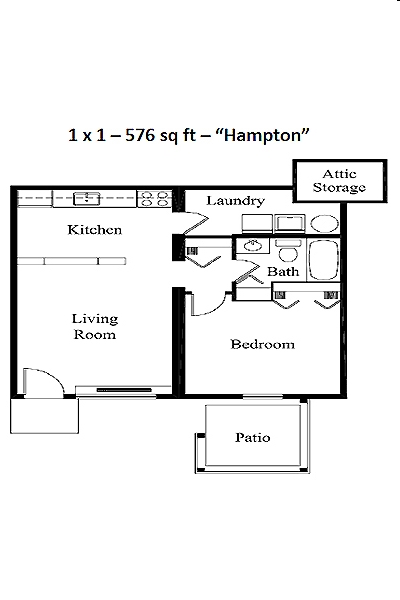 1BR/1BA - Suntree Apartments