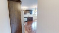 Located at 550 Park Ave W in Chatham-Kent, Ontario, this well-appointed 2-bedroom, 1-bathroom unit offers a comfortable and functional single-floor layout. Warm hardwood-style flooring flows consistently throughout the entire space, lending a cohesive and inviting feel to every room.

The kitchen is a standout feature, showcasing rich dark wood cabinetry, granite countertops, a classic subway tile backsplash, and a full suite of stainless steel appliances including a refrigerator, electric range, built-in microwave, and dishwasher. Adjacent to the kitchen, the dining area benefits from large windows that usher in natural light and outdoor views of the surrounding neighbourhood.

The primary bedroom is a generously sized retreat, featuring a tray ceiling and a sliding glass door that opens to a private balcony with pleasant outdoor views. A spacious walk-in closet with wire shelving systems provides ample organized storage. The second bedroom is equally bright, with a large window overlooking the neighbourhood.

The bathroom is clean and functional, complete with a full soaker tub and shower combo, granite vanity countertop, and white cabinetry. A double sliding-door closet near the entry adds further storage convenience. Neutral toned walls throughout keep the space feeling bright and move-in ready.