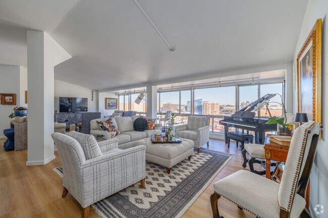 3BR, 3BA - 2200SF - Living Room - Plaza Point Apartments