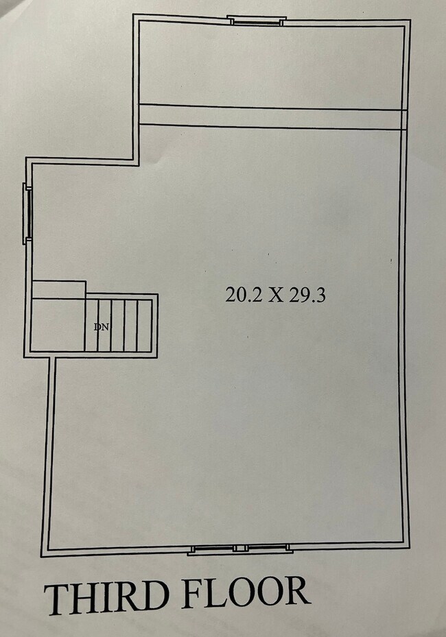 3rd floor / attic layout - 17 De Mun Pl