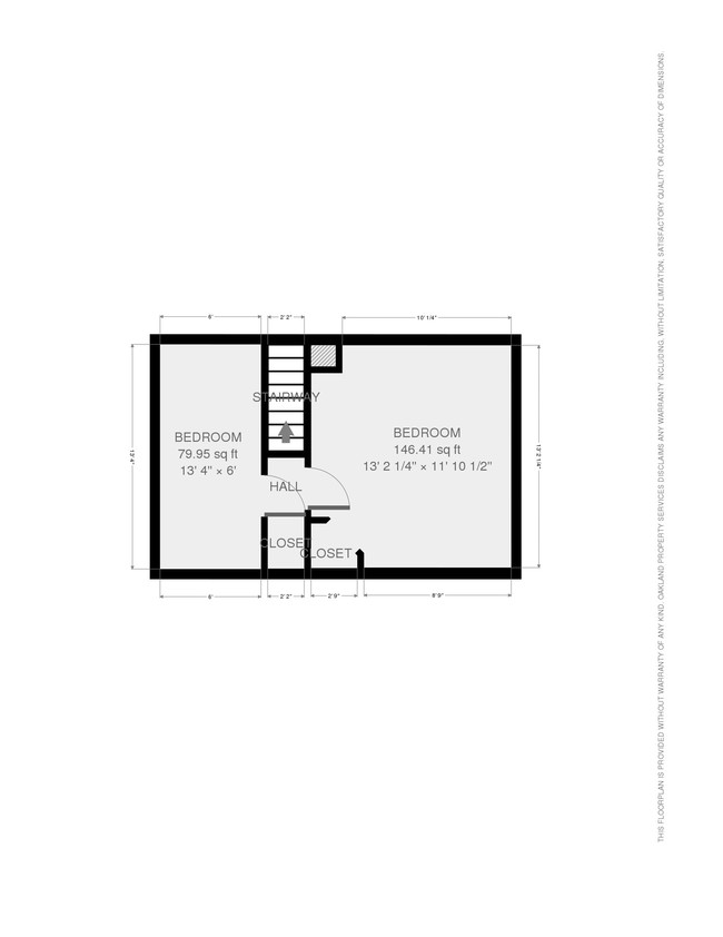 Plano de planta, segundo piso - 539 W Doty St