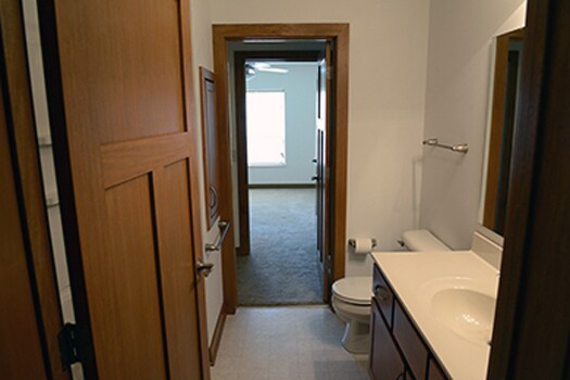 Bathroom and into walk-in closet and bedroom - 1917 Monroe St