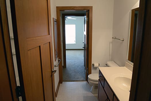 Bathroom and into walk-in closet and bedroom - 1917 Monroe St