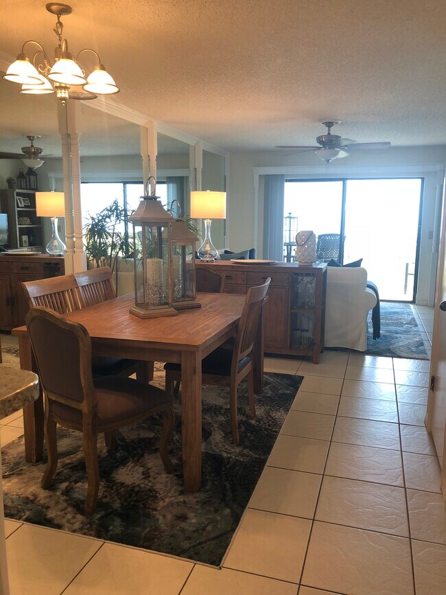Open concept, living and dining room. Ocean views from every room! - 6100 A1A S
