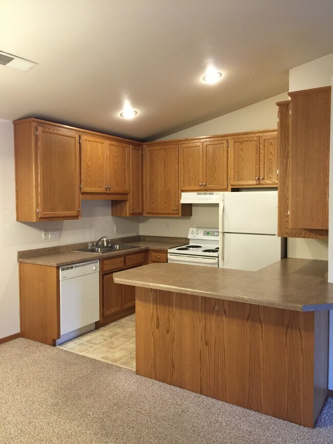 kitchen has flat ceilings - 716 Chapel View Rd