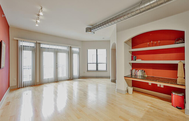 Custom made office desk with bookshelves - 1901 Post Oak Blvd