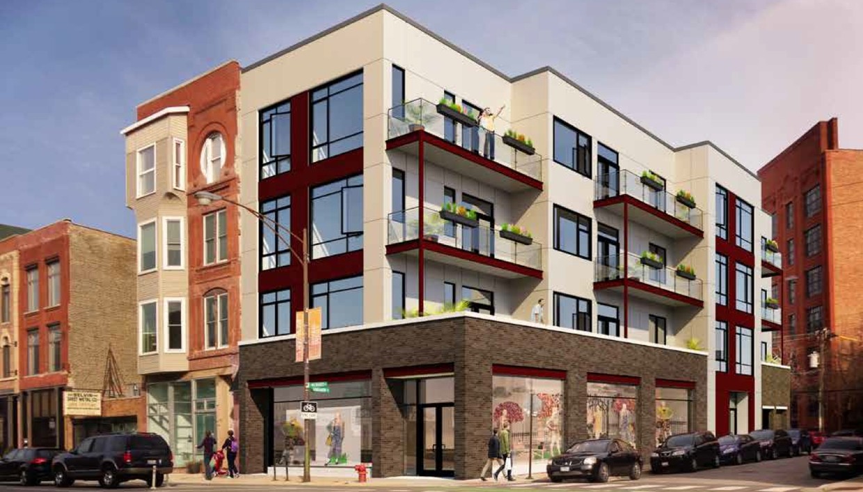 Building Rendering - 669 N Milwaukee Ave