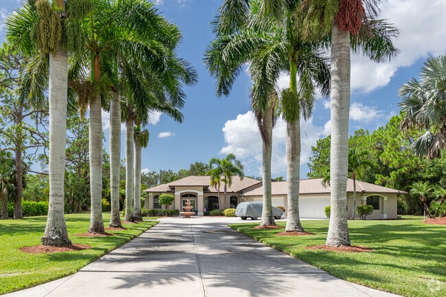 Estero Park features many large single family homes on larger lots.