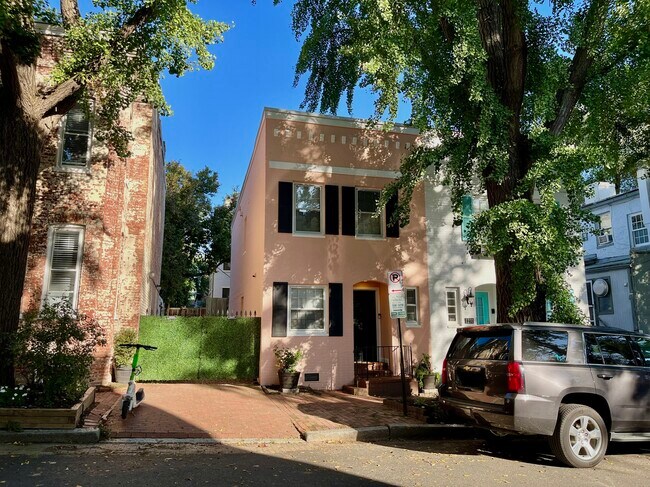 Shaded front of house - 1233 Potomac St NW