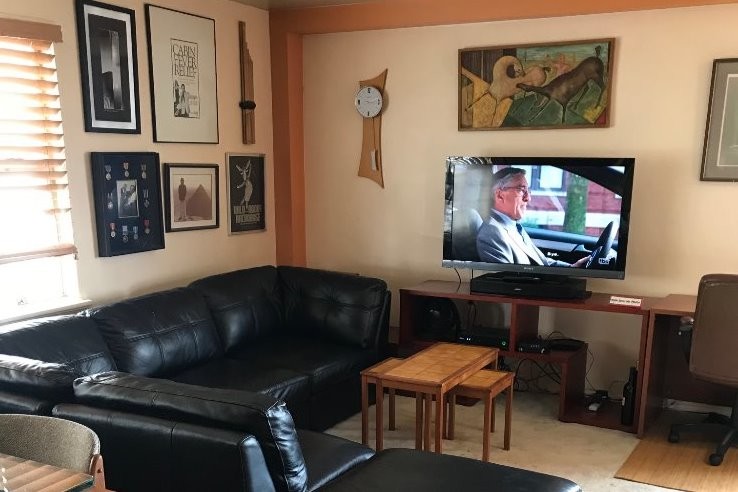 Leather Couch, Sony Flat Screen TV, Bose - 525 W 3rd Ave