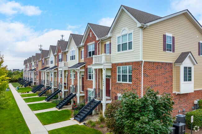 Recently constructed townhouses offer an alternative to single family homes in Mundelein.