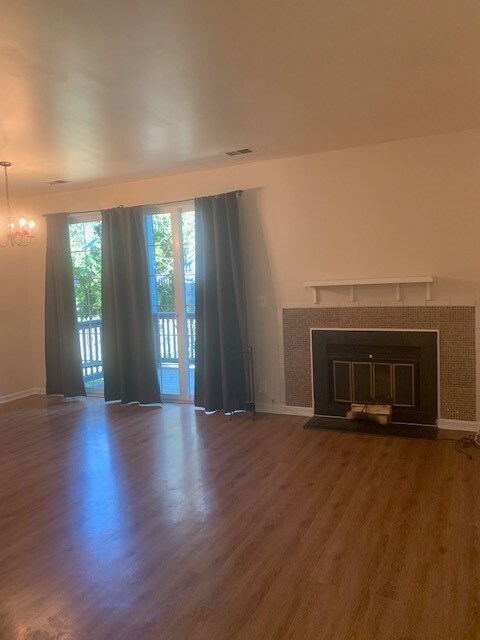 Living & Dining room with attached Deck - 3441 Cypress Ct