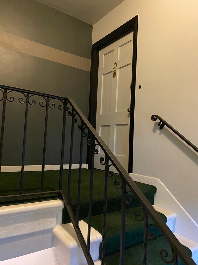 Front door - 1247 N Crescent Heights Blvd