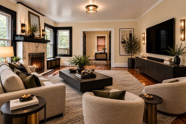 LIVING ROOM (VIRTUALLY STAGED) - 216 Academy St