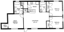 Three Bedroom, Two Bathroom