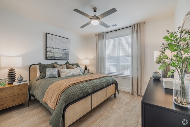 1BR, 1BA - 832SF - Bedroom - The Village at Carnes Crossroads