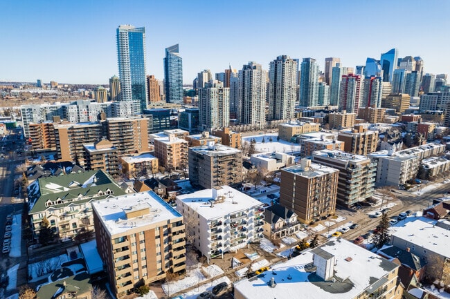 Aerial Photo - Beltline on 14th Apartments