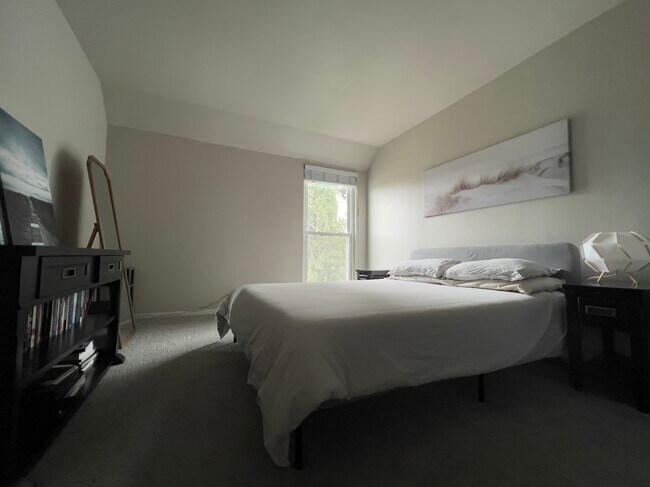 Dormitorio con cama Queen, encantadora luz natural y amplio armario. - 1591 Ellis St