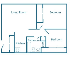 2 Bedroom - Village Dweller Apartments