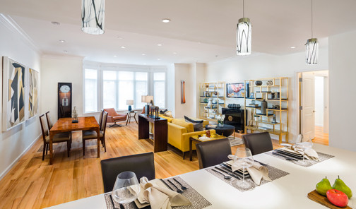 Berkeley Living and Dining Room - Hancock Estates